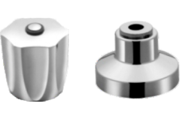 Acabamento C - 25 METAL / Canopla ABS / Registro Pressão ou Gaveta 1/2 - 3/4 - 1" / Padrão: DECA e Similares