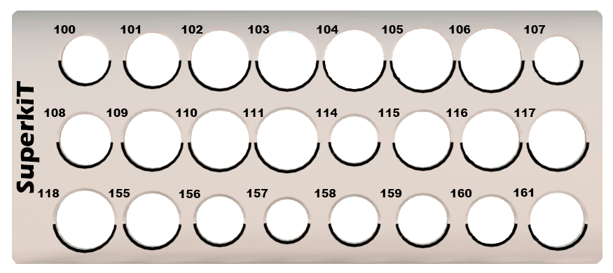 Kit para registro de gaveta completo Superkit